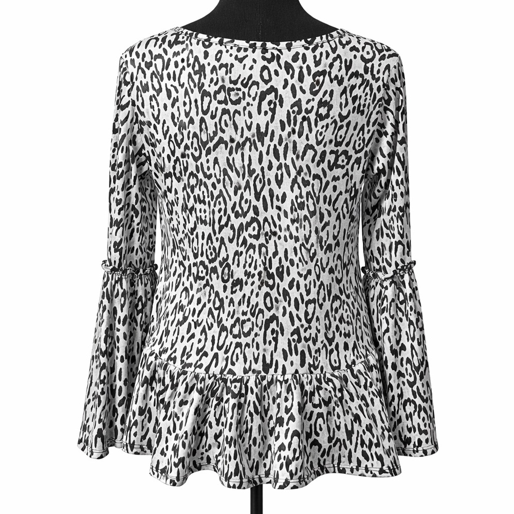 Altar’d State Braelyn Leopard High-Low Sweater- XS - Picture 4 of 5